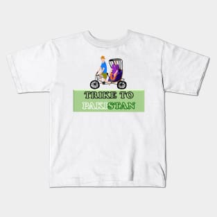 Trike to Pakistan - Three - Wheeled Cycle Kids T-Shirt